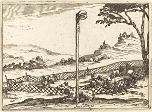 The Vigilant Eye, 1628. Creator: Jacques Callot