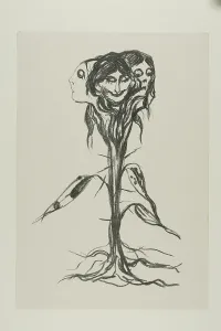 Headed Prints: Vignette:Amaryllis, 1908/09. Creator: Edvard Munch