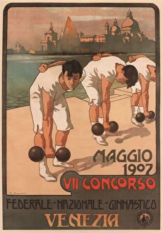 Athlete Collection: VII Federal Gymnastics Competition, 1907. Artist: Carpanetto, Giovanni Battista (1863-1928)