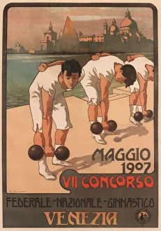 Athletics Gallery: VII Federal Gymnastics Competition, 1907. Artist: Carpanetto, Giovanni Battista (1863-1928)