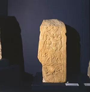 Raven Gallery: Viking Cross-Shaft Fragment from Sockburn, County Durham, 10th century