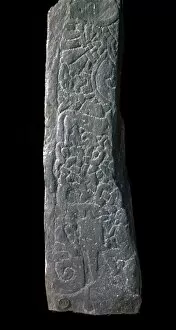 Loki Gallery: Viking cross-slab showing the story of Sigurd