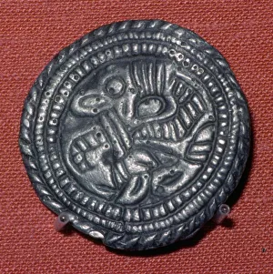 Back To Front Gallery: Viking pewter disc-brooch, 10th century