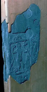 Viking Thorwalds cross-slab from Andreas Church on the Isle of Man, 10th century Viking Thorwalds cross-slab from Andreas Church on the Isle of Man, 10th century