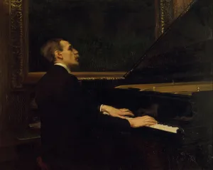 Vilhelm Stenhammar, 1871-1927, composer, 1900. Creator: Robert Thegerstrom