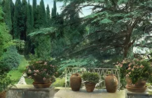 Villa Bel Riposo, San Domenico, Tuscany, Italy, 1925. Creator: Frances Benjamin Johnston