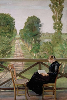 Treelined Prints: Villa Britannia, Belgium, 1885. Creator: Christian Krohg