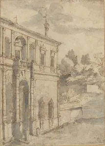 Villa di Papa Giulio, c. 1635. Creator: Claude Lorrain