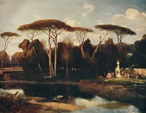 Alexandre Gabriel Decamps Gallery: The Villa Doria - Panfili, Rome, 1838-1839, c1915. Artist: Alexandre Gabriel Decamps