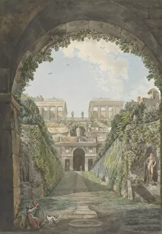 Du Croix Louis Gallery: Villa Farnese, ca. 1780. Creators: Giovanni Volpato, Louis Ducros
