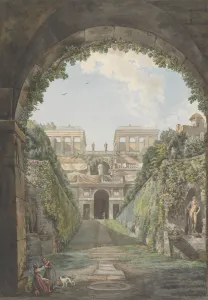 Jean Renard Prints: Villa Farnese, ca. 1780. Creators: Giovanni Volpato, Louis Ducros