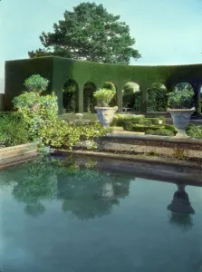 Villa Gamberaia, Settignano, Tuscany, Italy, 1925. Creator: Frances Benjamin Johnston