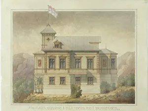 Elevation Prints: Villa in Kaivopuisto, mid-late 19th century. Creator: August Boman