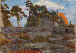 Wiik Maria Prints: A villa in the middle of pine trees, 1910-1919. Creator: Maria Wiik