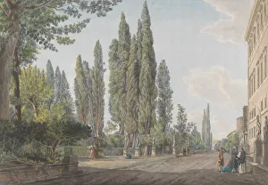 Villa Montalto Negroni, ca. 1780. Creators: Giovanni Volpato, Louis Ducros Villa Montalto Negroni, ca. 1780. Creators: Giovanni Volpato, Louis Ducros