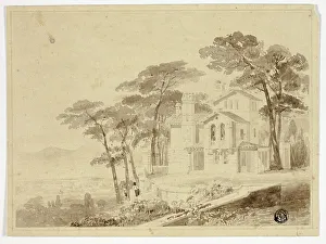 T Allom Prints: Villa in Naples, n.d. Creators: Unknown, Thomas Allom