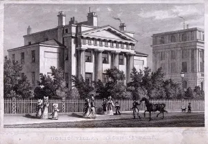 Regents Park Prints: Villa at Regents Park, Marylebone, London, 1827. Artist: W Watkins