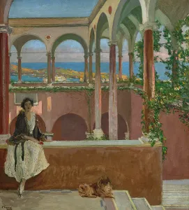 Silence Prints: A Villa on the Riviera, 1921. Creator: Lavery, Sir John (1856-1941)