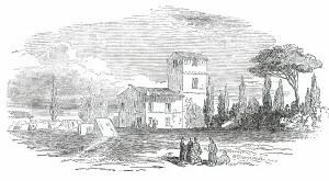 Villa Santucci - Head-Quarters of General Oudinot - Rome, 1850. Creator: Unknown