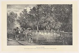 Swans Prints: The Villa Torlonia, from the original painting by Joseph Castiglione in the collec