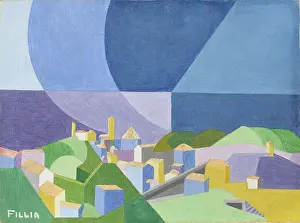 Futurism Prints: Village, 1926. Creator: Fillia, (Luigi Colombo) (1904-1936)