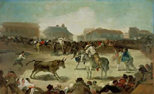 Brutality Prints: A Village Bullfight. Artist: Goya, Francisco, de (1746-1828)