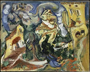 Expressionism Collection: The Village, ca 1923. Artist: Soutine, Chaim (1893-1943)