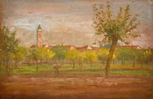Starr Gallery: The Village of Cairate, Lombardy, 1877. Creator: Louisa Starr