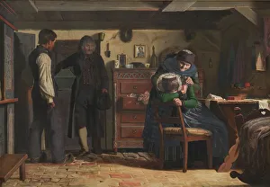 Bereavement Prints: The Village Carpenter Bringing a Coffin for a Dead Child