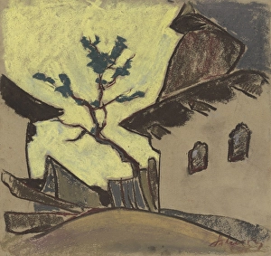 Vienna Secession Prints: Village cottage, 1931. Creator: Zolo Palugyay