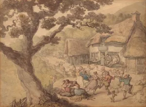 The Village Dance. Creator: Thomas Rowlandson (British, 1756-1827)