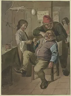 Healthcare Prints: The village dentist, c1790-1834. Creator: Jean Pierre de Frey