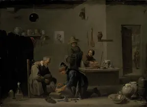 Teniers Prints: At the village doctor, 1636. Creator: Teniers, David, the Younger (1610-1690)