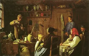 Preparation Prints: The Village Doctor, 1879. Creator: Albert Anker