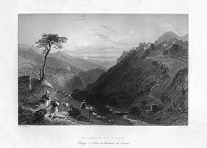 Village of Eden, 1841.Artist: WH Capone