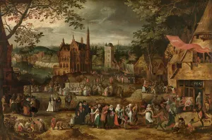Funfair Prints: Village Fair, 1610. Creator: David Vinckboons