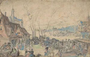 Master Of The Prints: Village Fair, 16th century. Creator: Master of the Hermitage Sketchbook