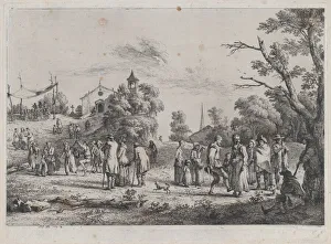 Fourth State Of Four Prints: Village Festival, 1773. Creator: Jean-Jacques de Boissieu