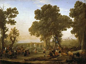 Traditional Look Prints: The Village Festival. Artist: Lorrain, Claude (1600-1682)