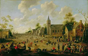 Social Event Prints: A Village Festival, c1645. Creator: Joost Cornelisz Droochsloot