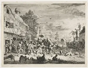 Village Fete. Creator: Cornelis Dusart (Dutch, 1660-1704)
