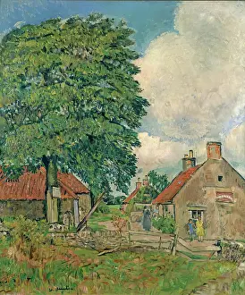 1924 Prints: Village in Fife, c1924. Creator: George Leslie Hunter