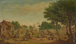 Villagers Prints: Village Fight. Creator: Jacques Callot