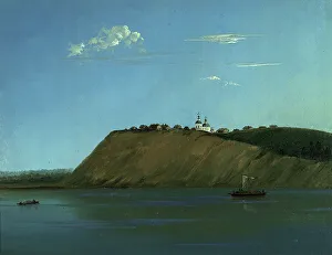 Village of Filinsk on the Right Bank of the Irtysh, 1883. Creator: Pavel Mikhailovich Kosharov