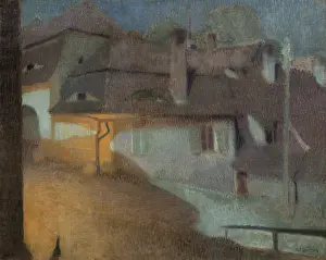 Mist Prints: Village in the fog. Creator: Quittner, Rudolf (1872-1910)