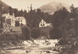 Grotto Collection: Village de Gedres, Route de Gavarnie, 1853. Creator: Joseph Vigier