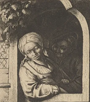 Dutch Door Prints: Village Girl, 1610-85. Creator: Unknown