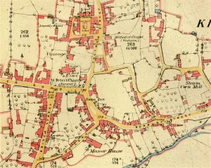 Plan Prints: The Village of Kineton, Warwickshire, 1885-1887, (1944). Creator: Unknown