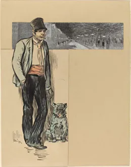 To the Village, late 19th-early 20th century. Creator: Theophile Alexandre Steinlen