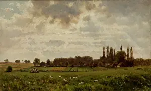 Meadow Prints: Village Maslowice, 1873. Creator: Aleksander Swieszewski